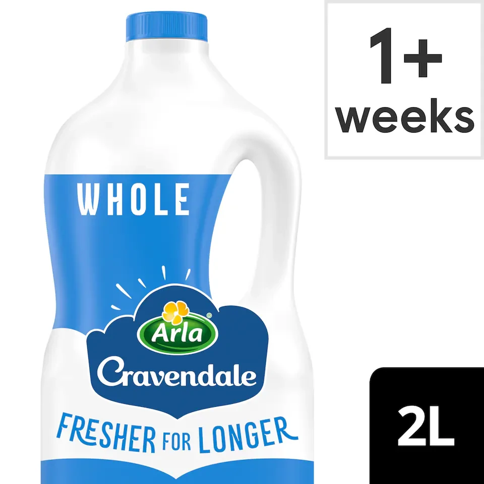 Cravendale Filtered Fresh Whole Milk 2L Fresher for Longer