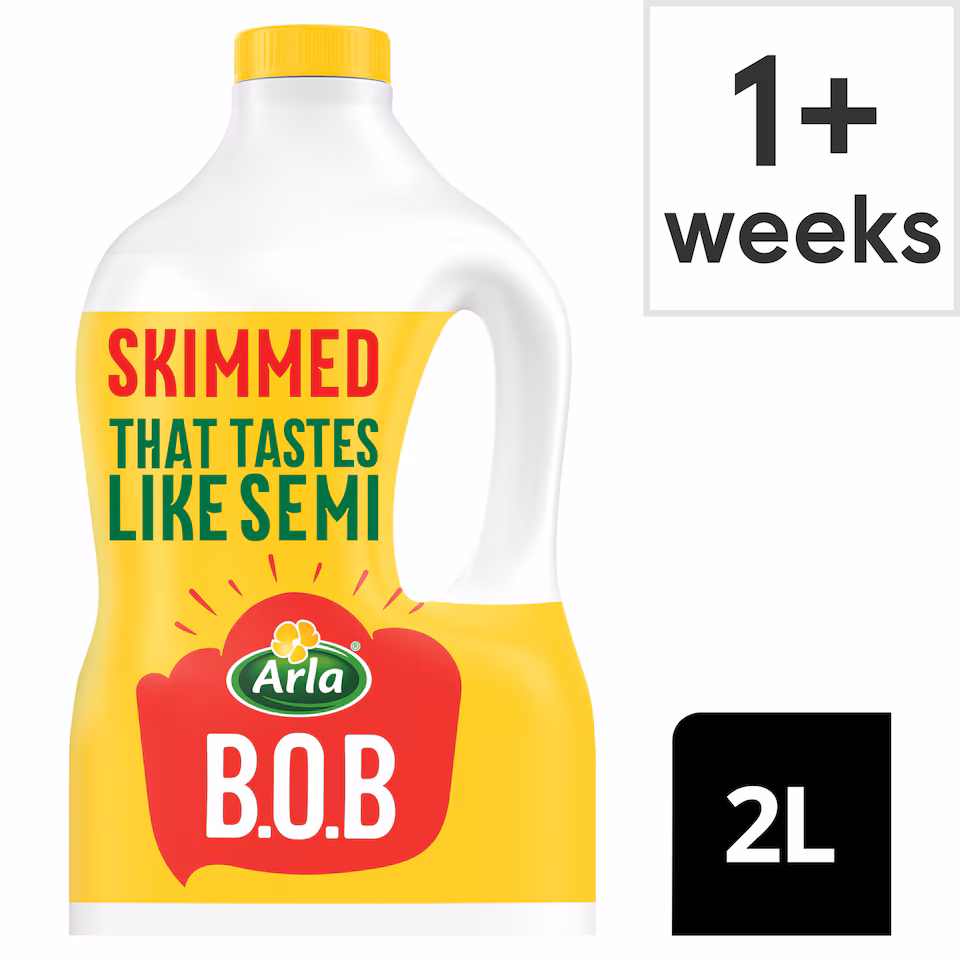 Arla BOB Skimmed Milk 2L Tastes like Semi Skimmed