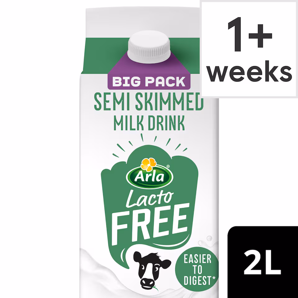 Arla LactoFREE Semi Skimmed Milk Drink 2L