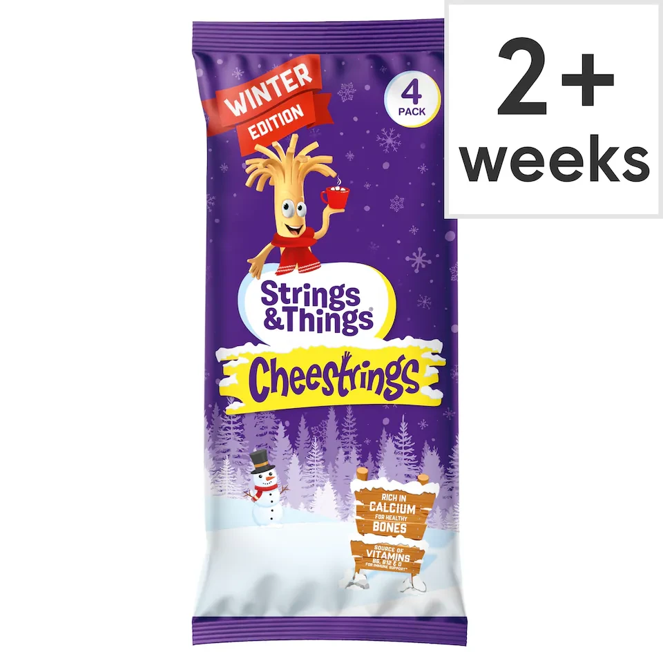 Cheestrings Original Cheese Snacks 4 Pack 80G
