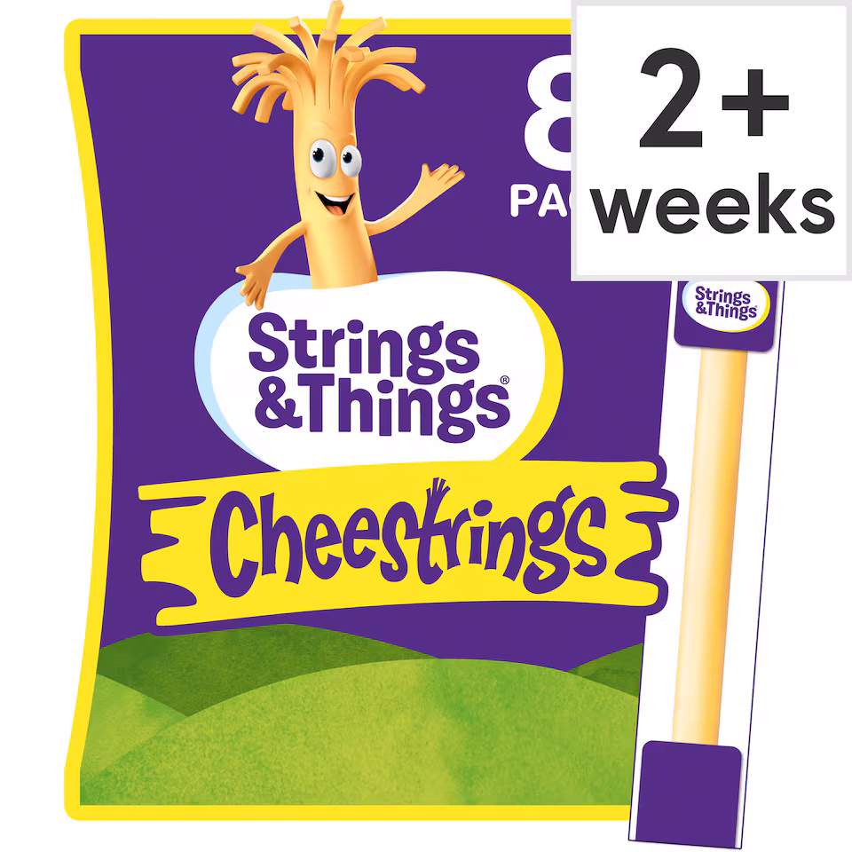 Cheestrings Original 8Pk Cheese Snacks 160G