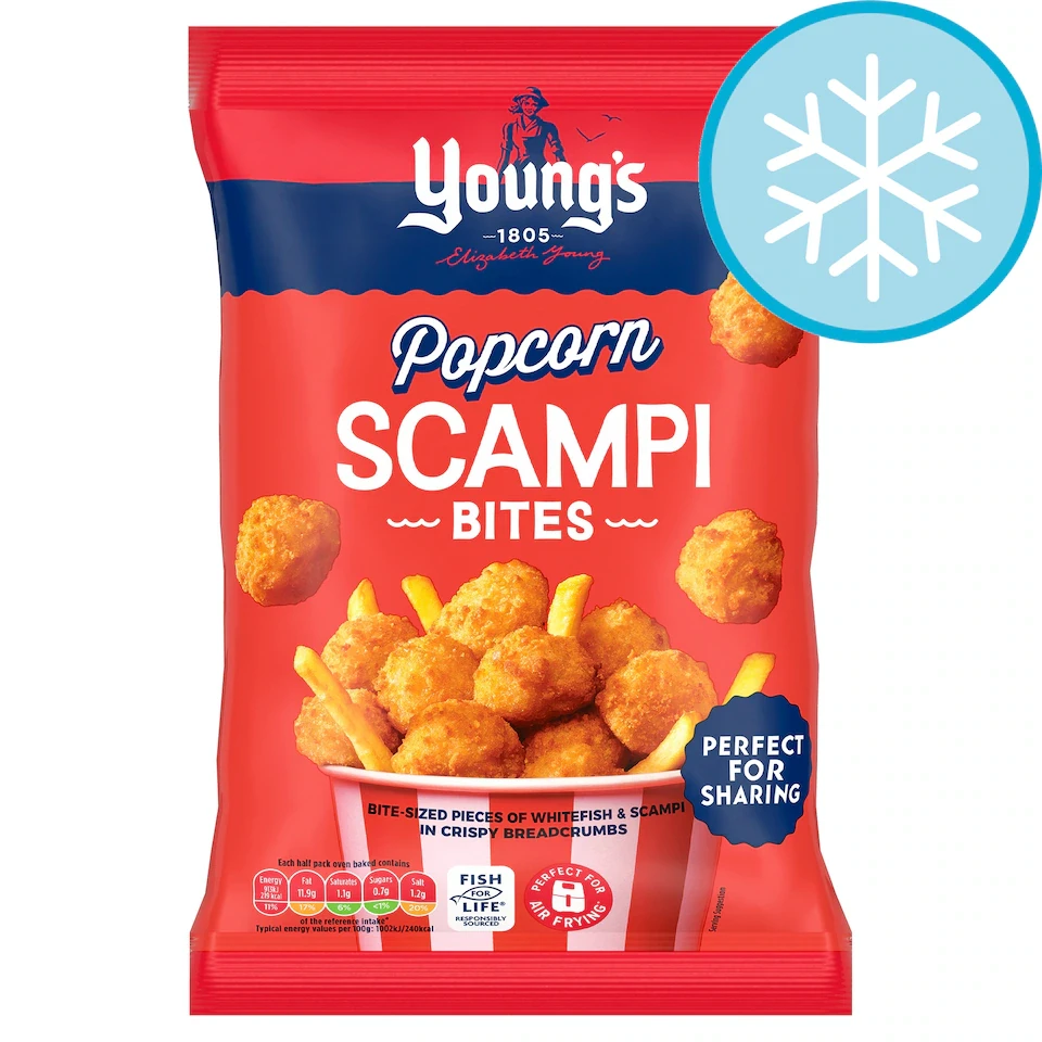 Young's Popcorn Scampi Bites 190g