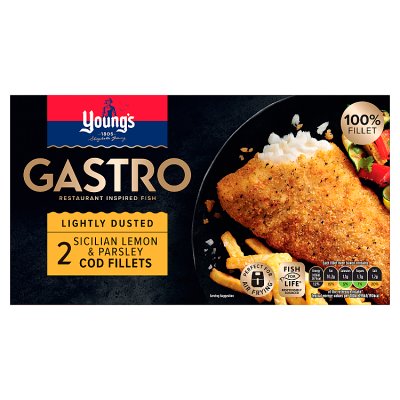 Young's Gastro 2 Lemon & Parsley Cod Fillets