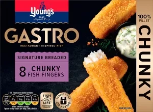 Young's Gastro Signature Breaded 8 Chunky Fish Fingers 320g