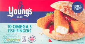 Young's 10 Omega 3 Fish Fingers 300g