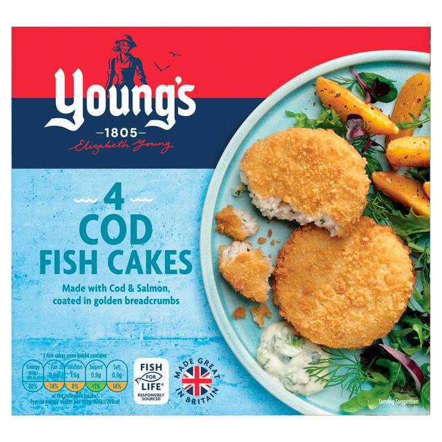 Young's Cod Fish Cakes x4 200g