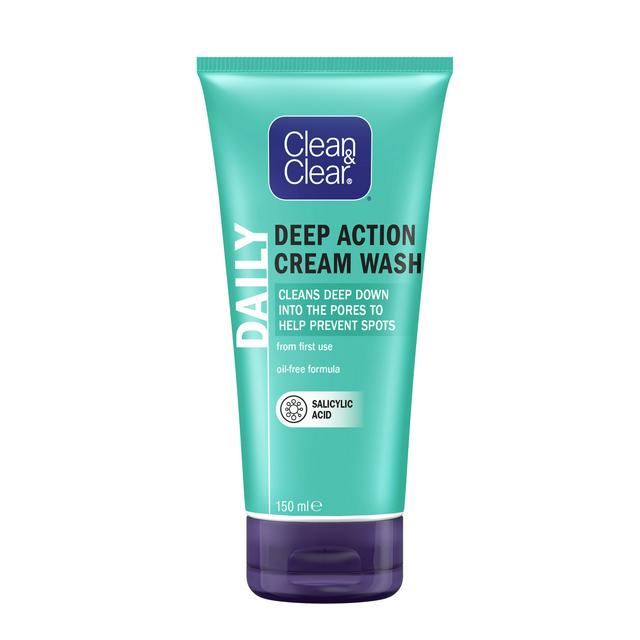 Clean & Clear Deep Action Cream Wash Face Wash 150ml