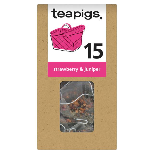 Teapigs Strawberry & Juniper Tea Temples 15 x 2.5g