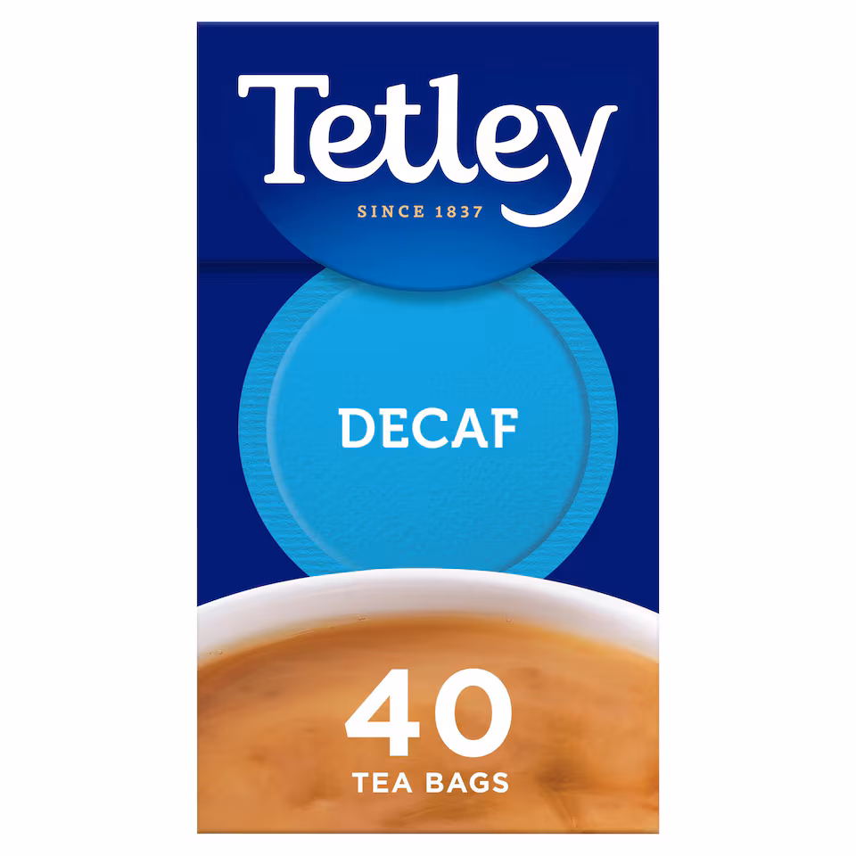 Tetley Decaffeinated Tea Bags 40'S 125G
