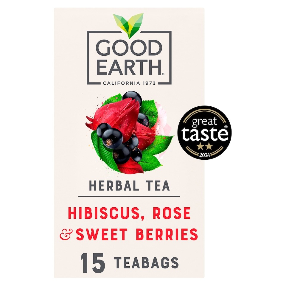 Good Earth Botanical Tea Hibiscus, Rose & Sweet Berries 15 teabags