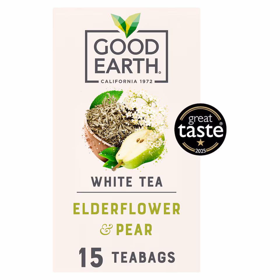 Good Earth White Tea Elderflower & Pear 15 Tea Bags 18g