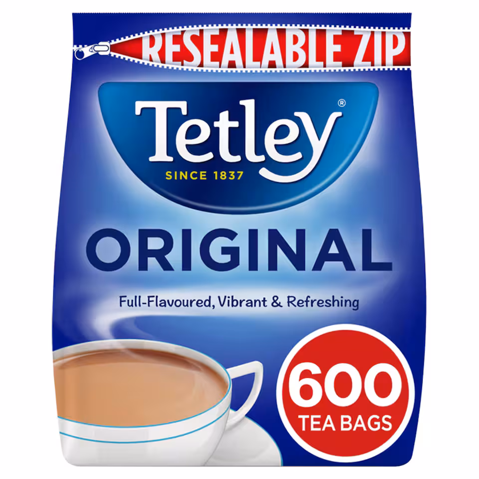 Tetley Original Tea Bags 600 Pack 1.875Kg