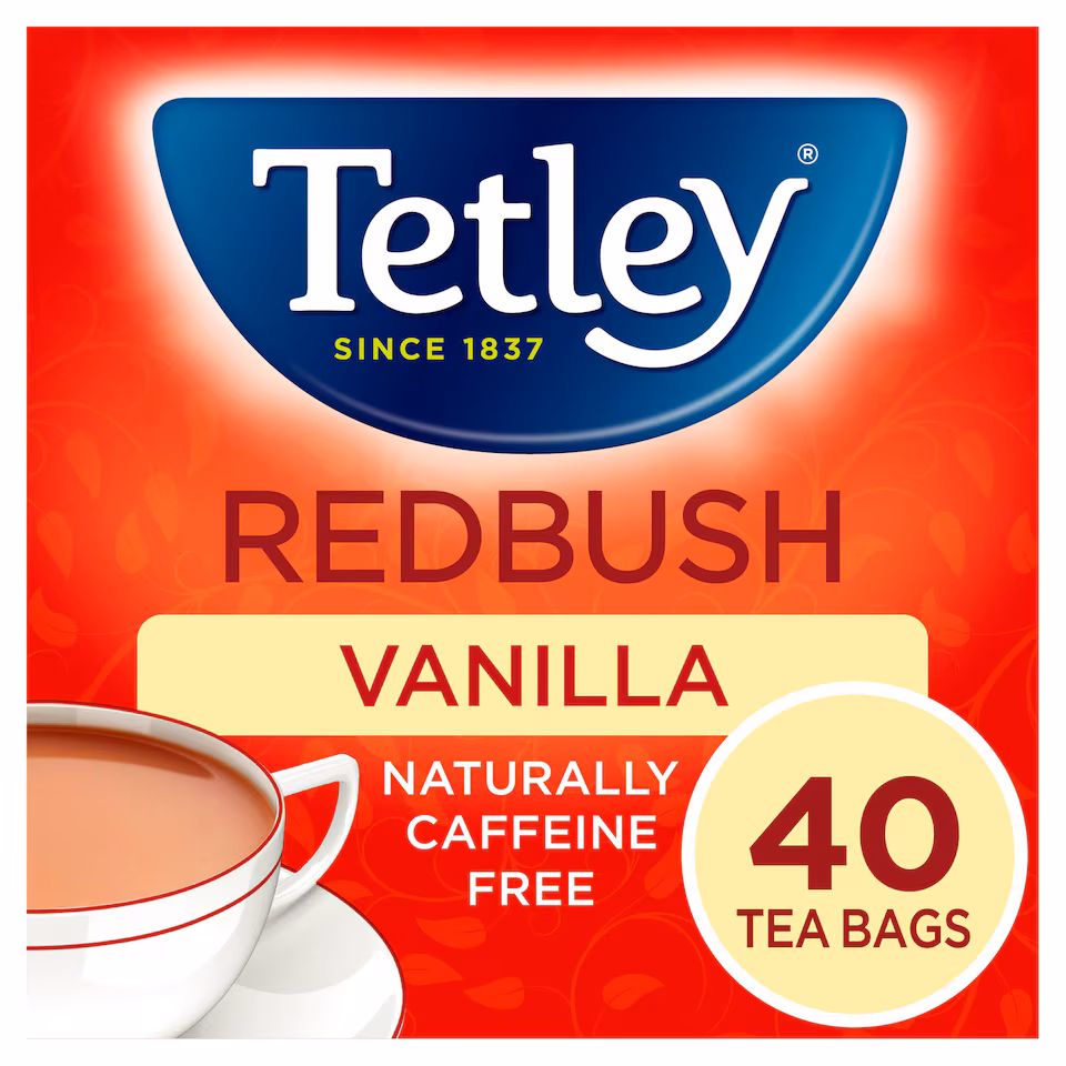 Tetley Redbush Vanilla Tea Bags 40 Pack 100g