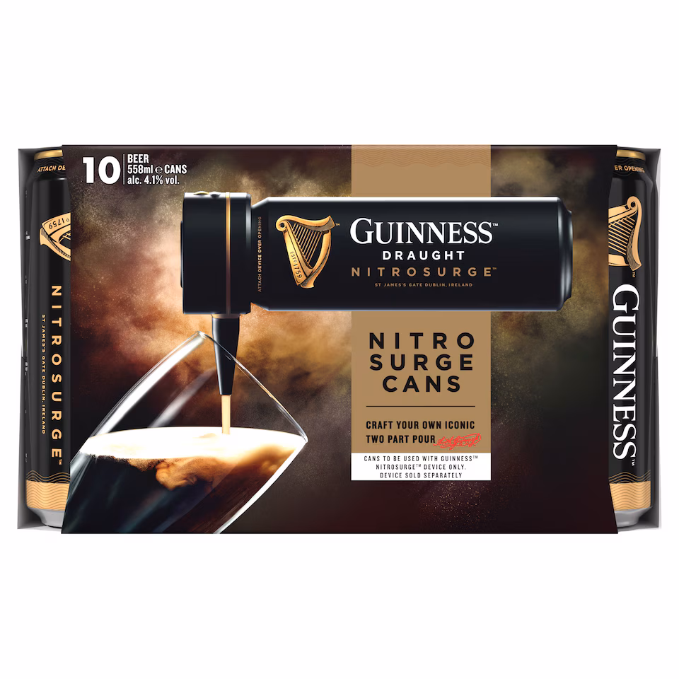 Guinness Draught Nitrosurge 10 X 558Ml
