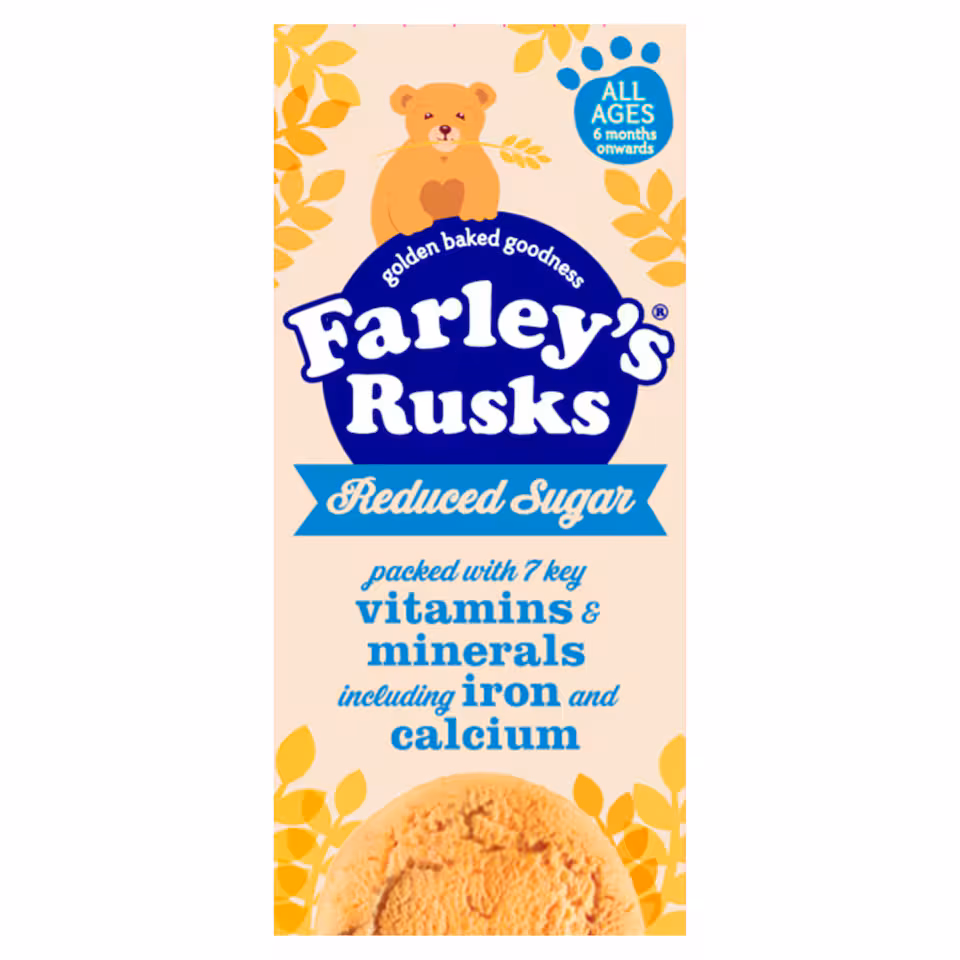 Farley's Reduced Sugar Rusks Baby Food Snack 150g
