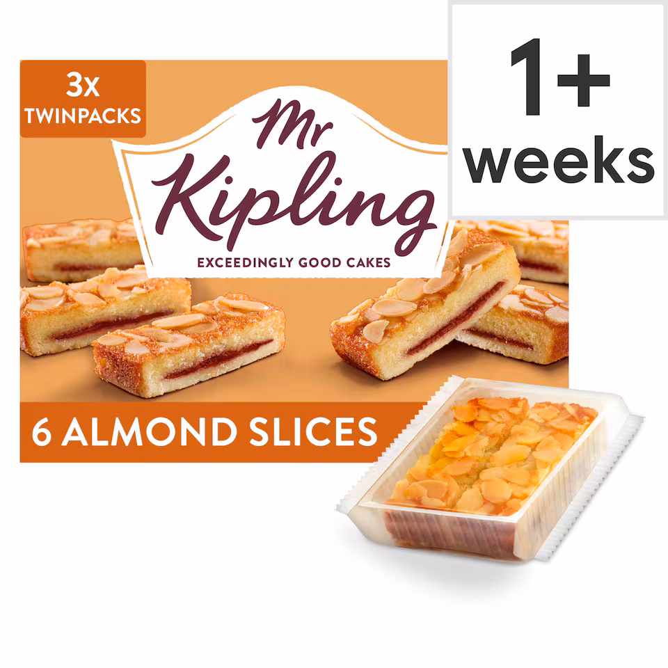 Mr Kipling Almond Cake Slices 6 Pack