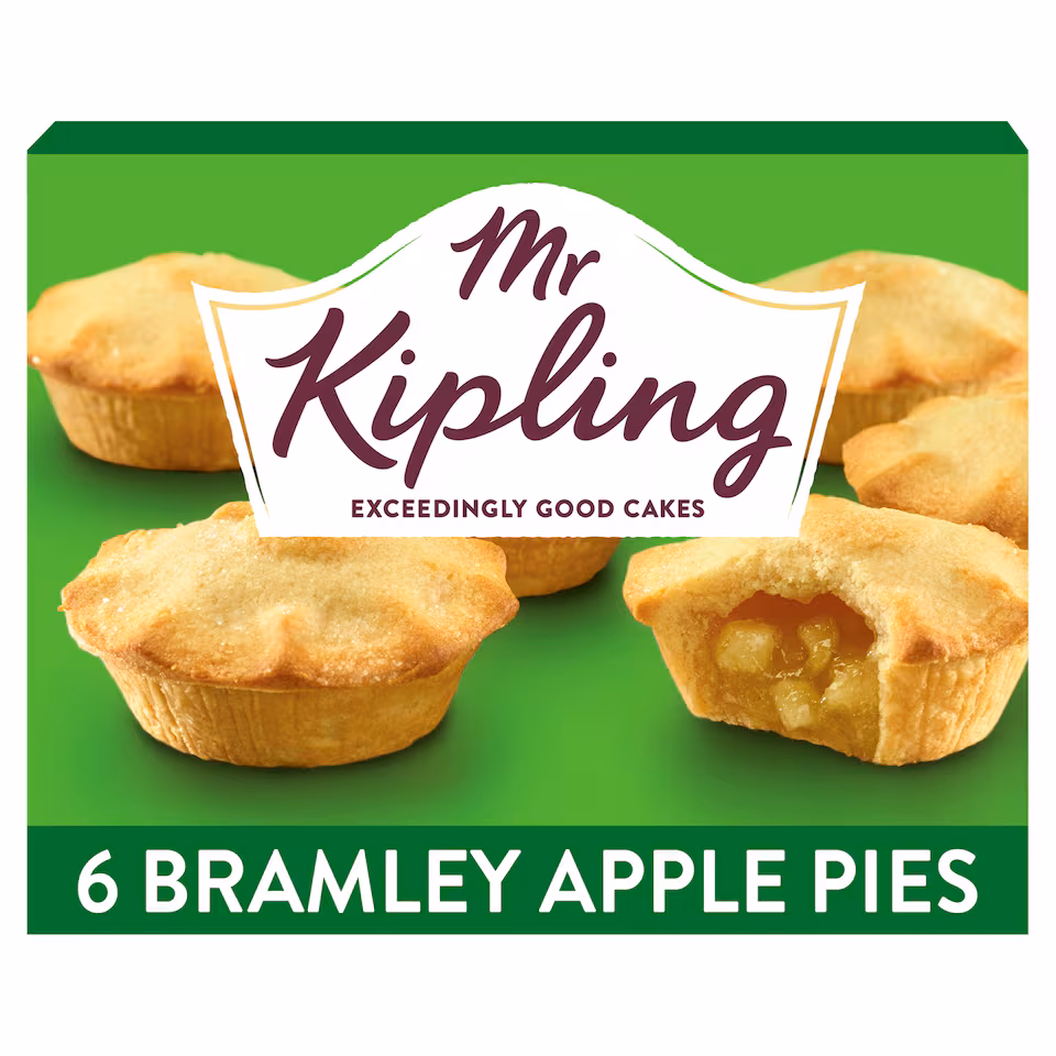 Mr Kipling Bramley Apple Pies 6 Pack