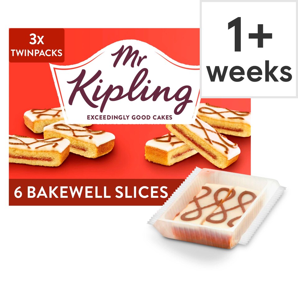 Mr Kipling Bakewell Slices 6 Pack
