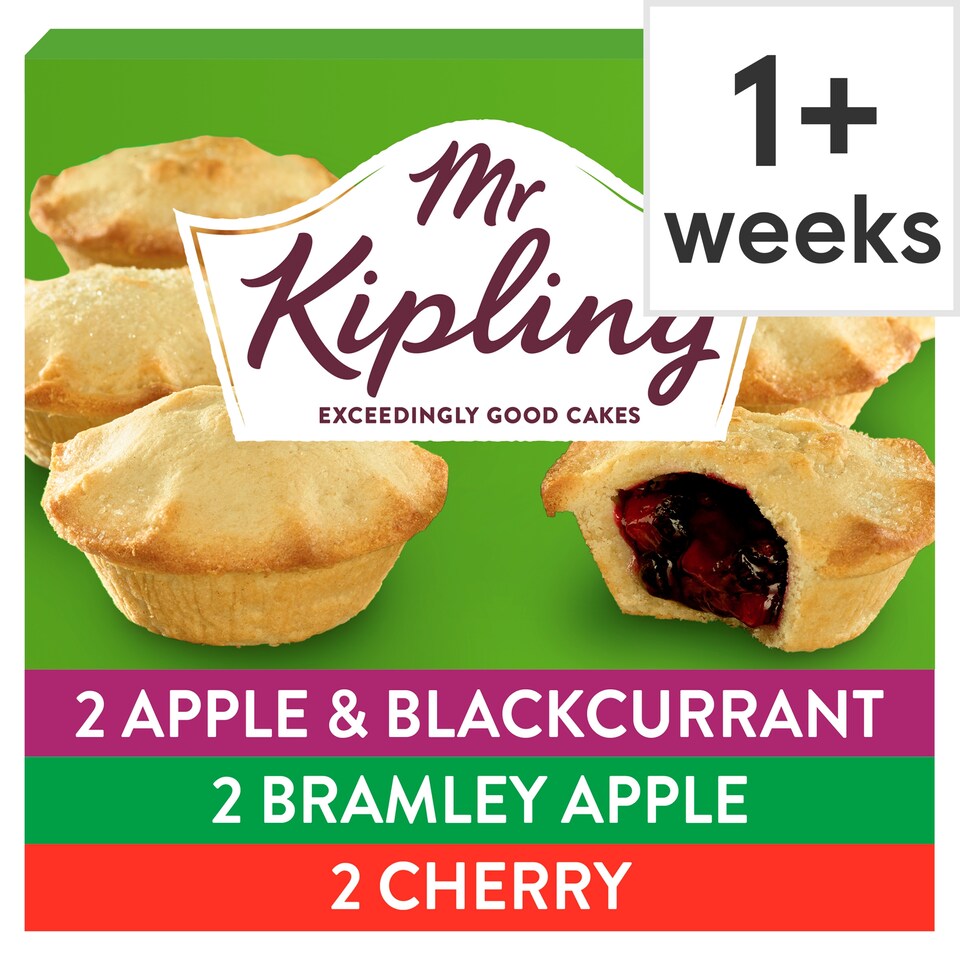 Mr Kipling Exceedingly Good Fruit Pie Selection 6 Pack