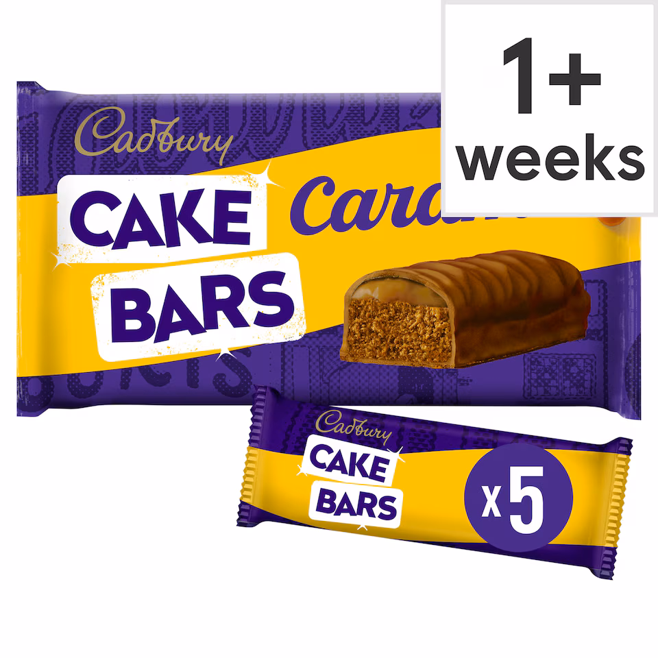 Cadbury Caramel Cake Bars 5 Pack