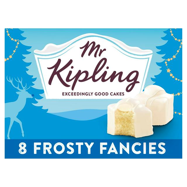 Mr Kipling Frosty Fancies Christmas Cakes Pack x8