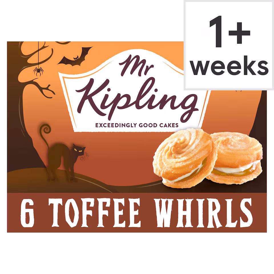 Mr Kipling Toffee Whirls 6 Pack