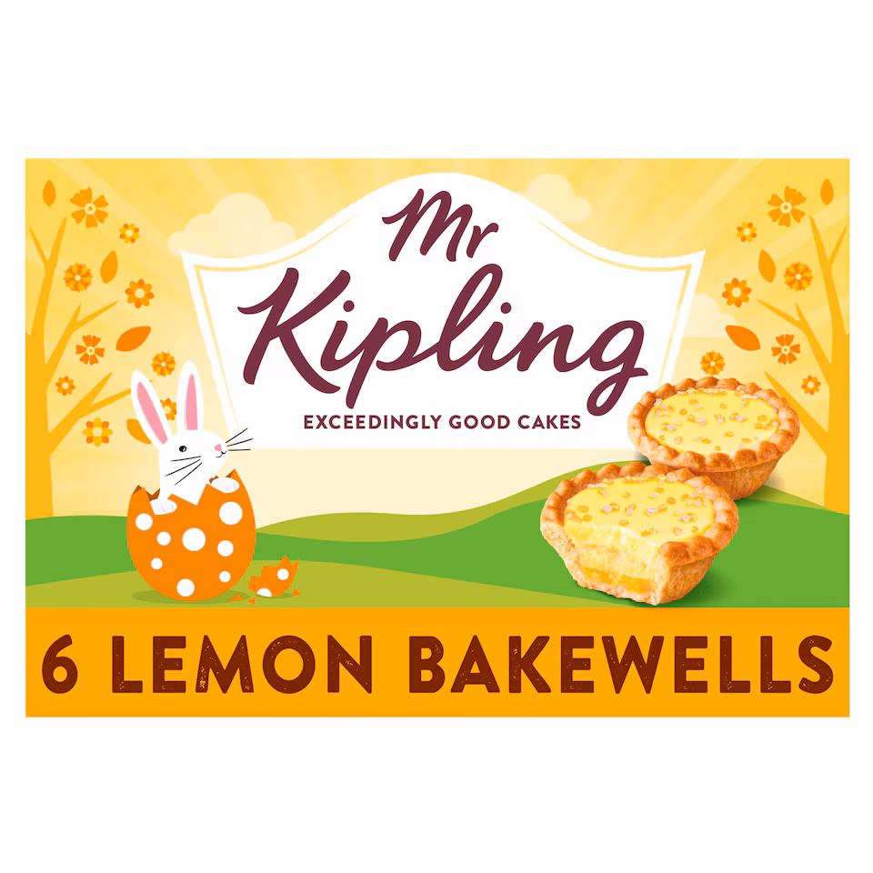 Mr Kipling Easter Lemon Bakewells 6 Pack