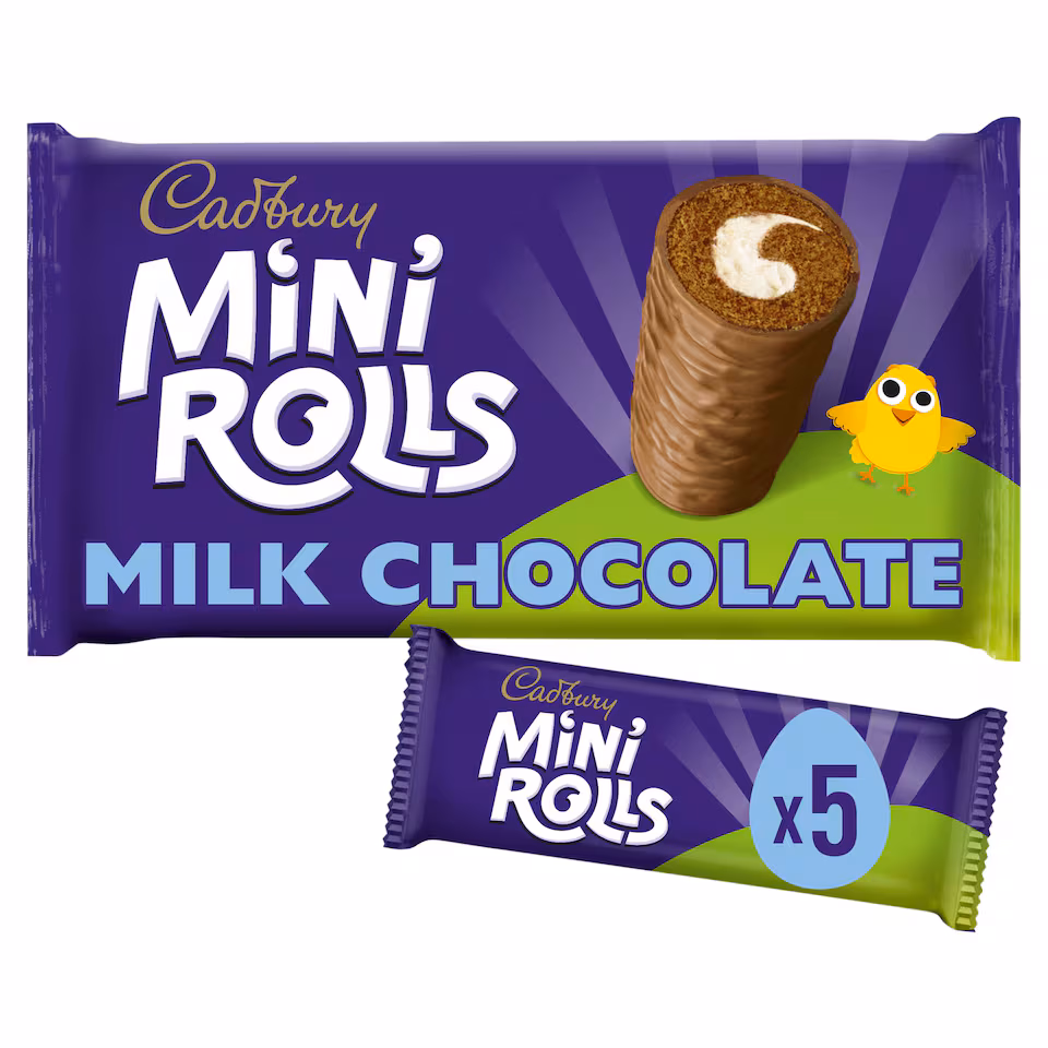Cadbury Milk Chocolate Mini Rolls Cakes 5 pack