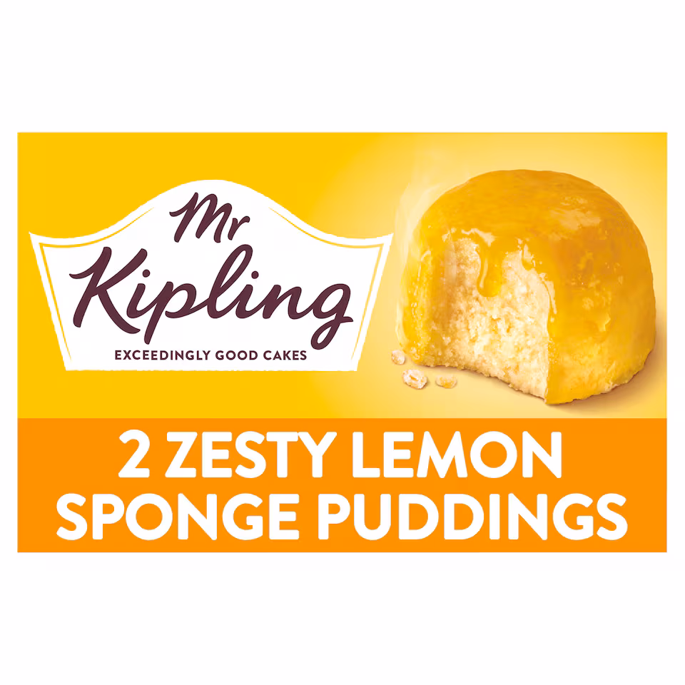 Mr Kipling Sponge Pudding Lemon 2X95g