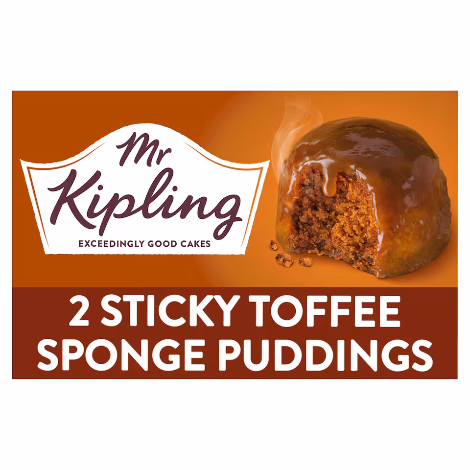 Mr. Kippling Sponge Pudding Sticky Toffee 2X95g