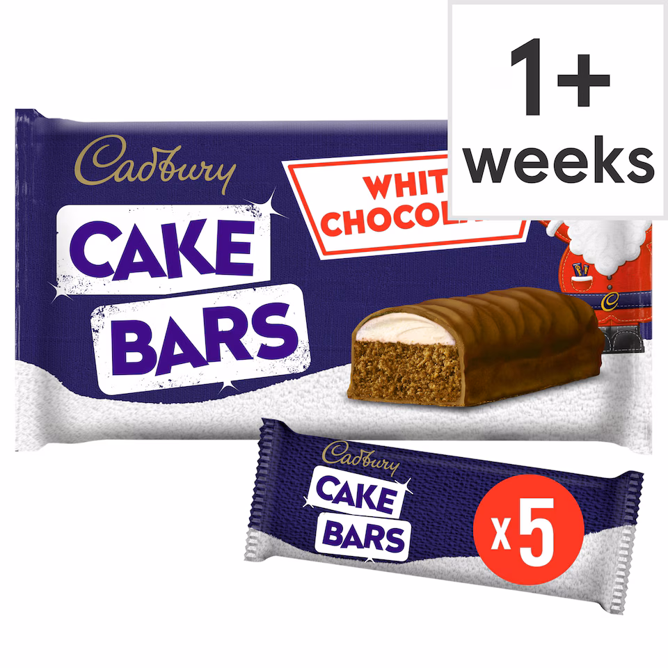 Cadbury White Chocolate Cake Bars 5 Pack