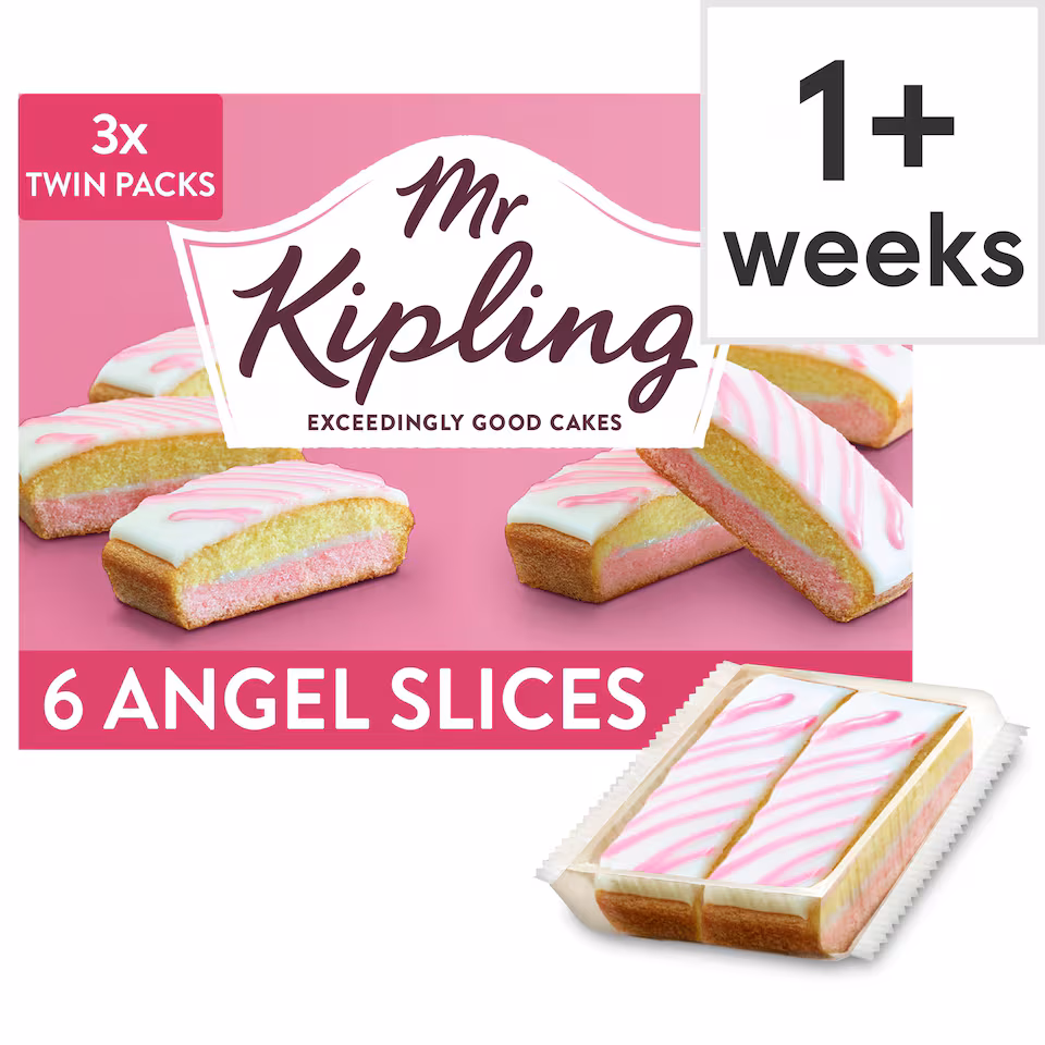 Mr Kipling Angel Cake Slices 6 Pack