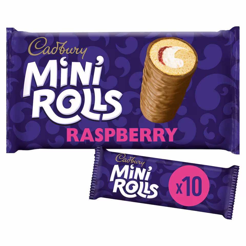 Cadbury Mini Rolls - Raspberry 10 Pack