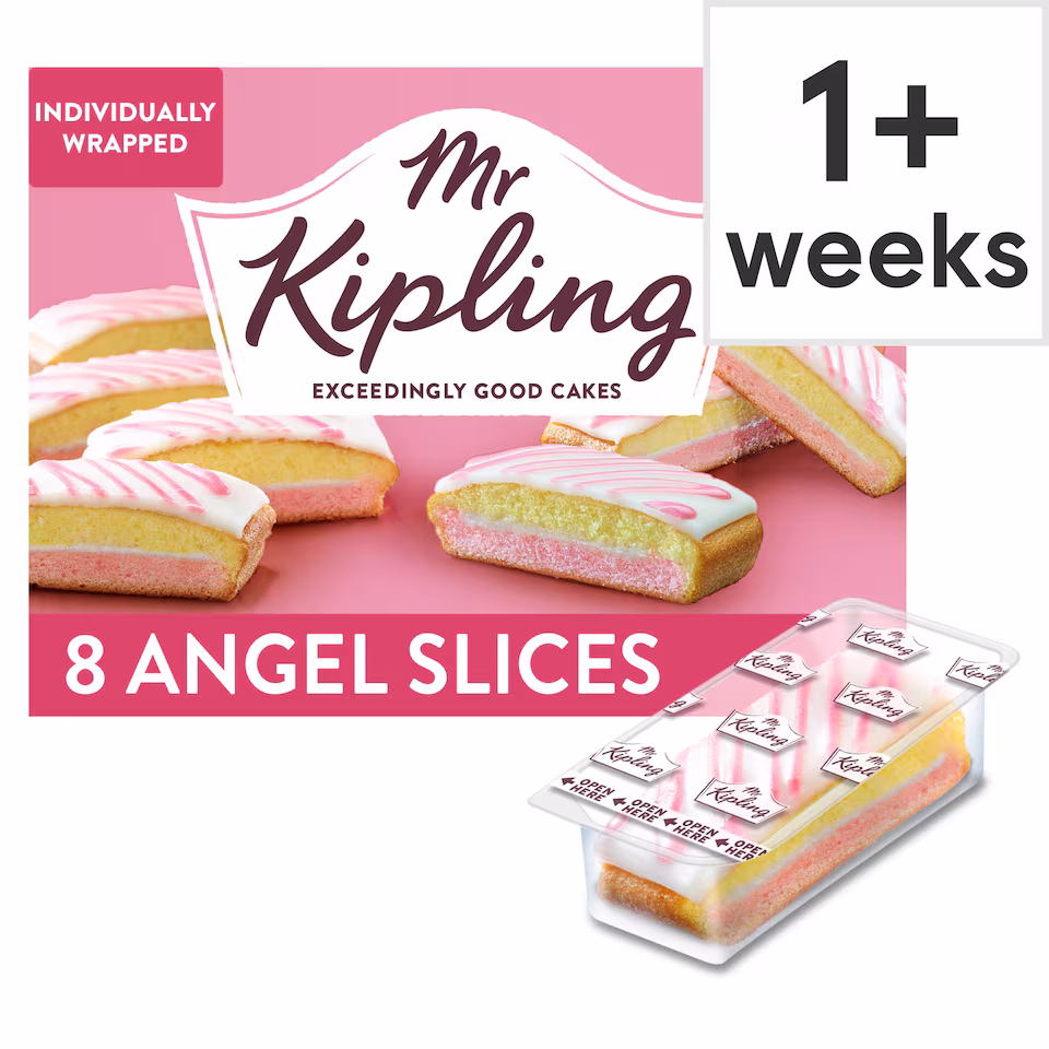 Mr Kipling Angel Cake Slices 8 Pack