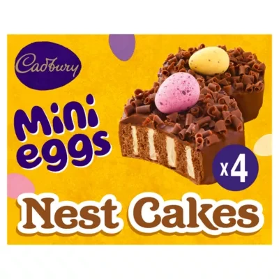 Cadbury Mini Eggs Milk Chocolate Easter Nest Cakes 4 Pack