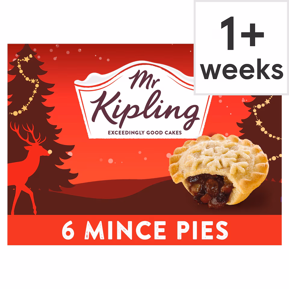 Mr Kipling 6 Snowflake Mince Pies