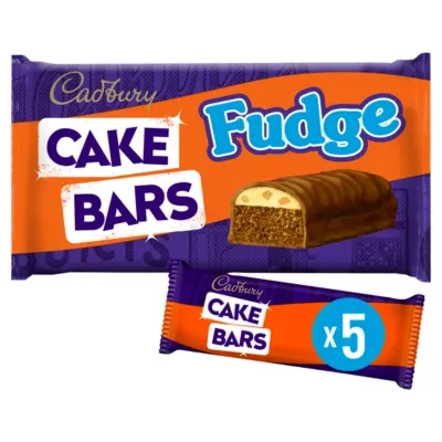 Cadbury Milk Chocolate Fudge Cake Bars 5 Pack