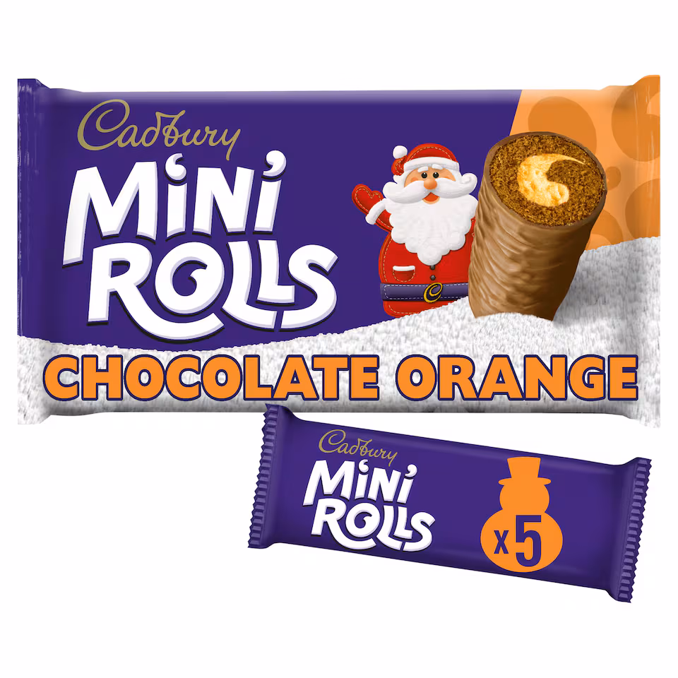 Cadbury Mini Rolls - Chocolate Orange 5 Pack