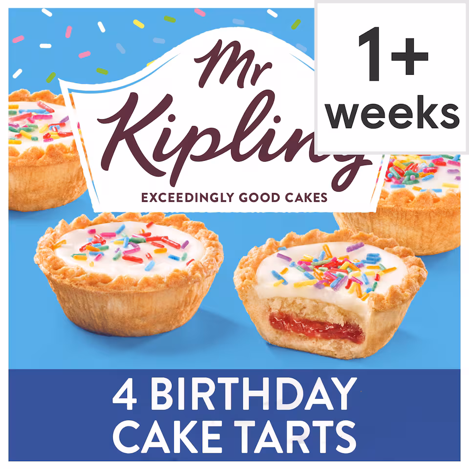 Mr Kipling Birthday Cake Tarts 4 pack