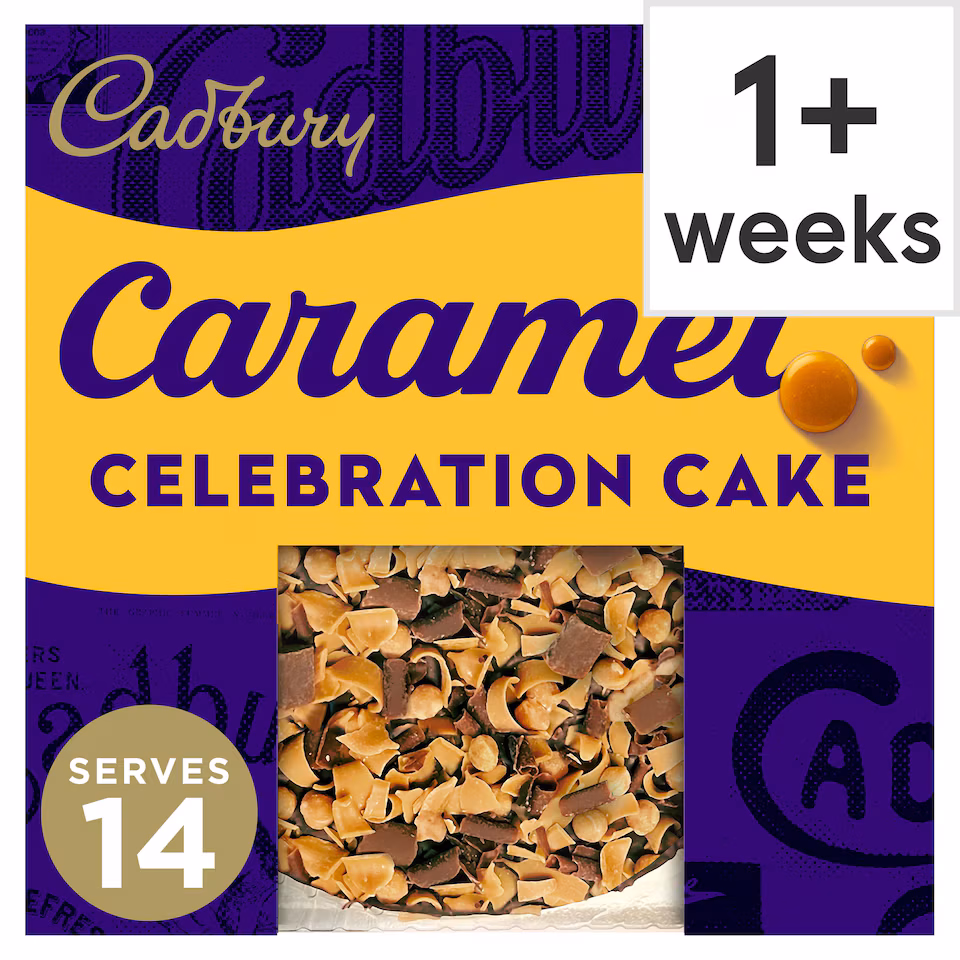 Cadbury Caramel Chocolate Celebration Cake