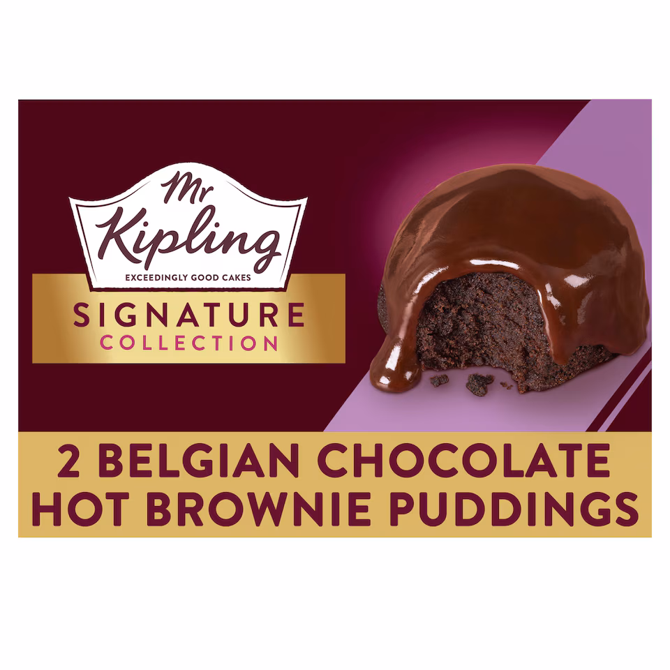 Mr Kipling Signature Belgian Chocolate Brownie Puddings 210g