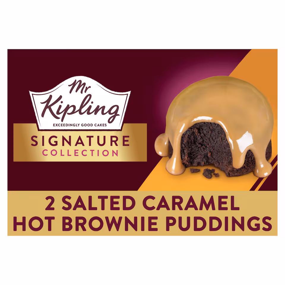 Mr Kipling Signature Salted Caramel Brownie Puddings 210g