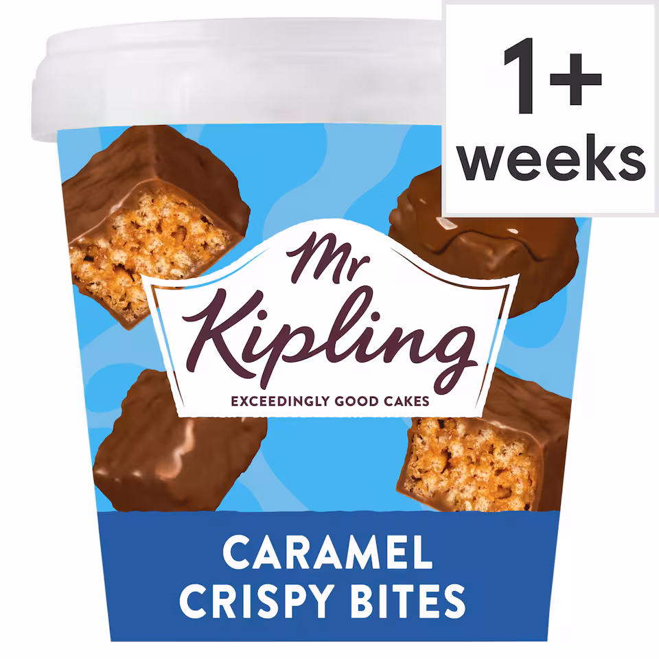 Mr Kipling Chocolate Caramel Crispy Mini Cake Bites 186g