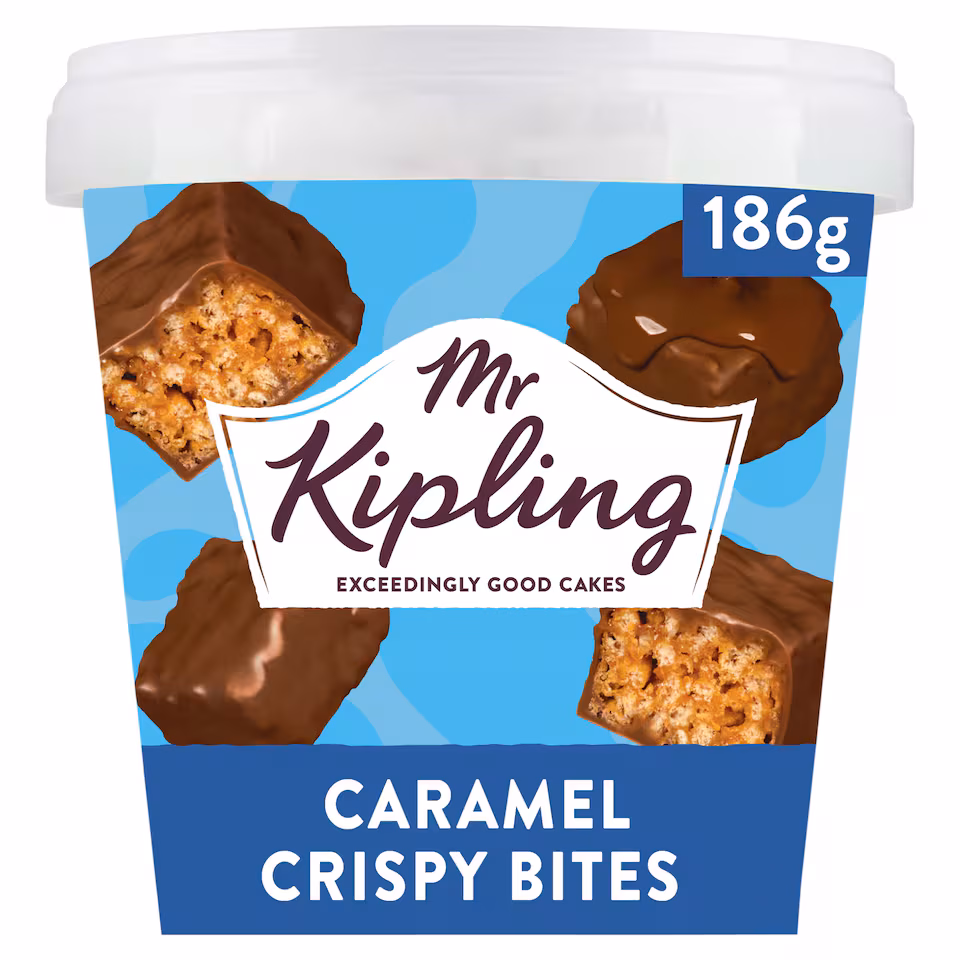 Mr Kipling Chocolate Caramel Crispy Mini Cake Bites 186g