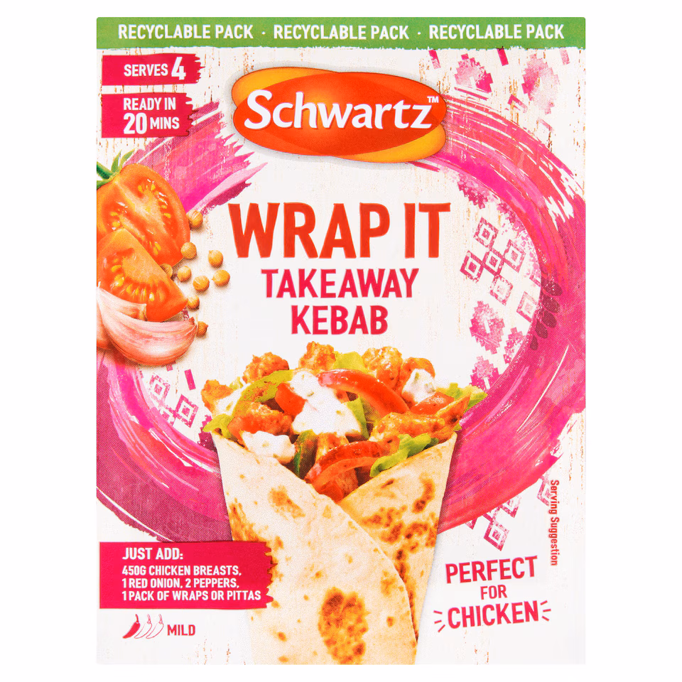 Schwartz Wrap It Takeaway Kebab Recipe Mix 30g