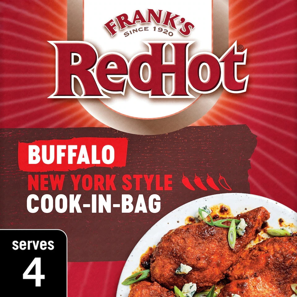 Frank's RedHot Buffalo New York Style Cook-In-Bag 25G