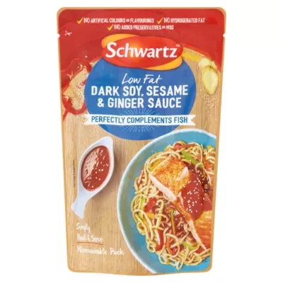 Schwartz Dark Soy, Sesame & Ginger Sauce For Fish 300g