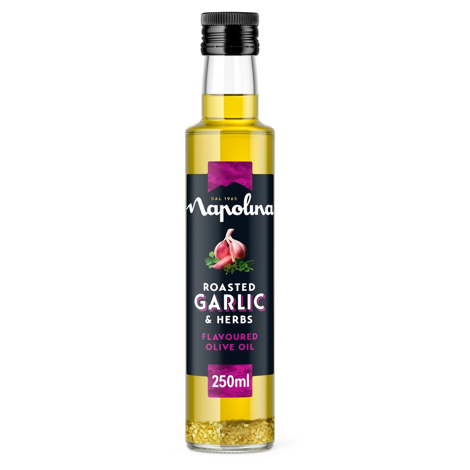 Napolina Roasted Garlic and Herbs Flavoured Olive Oil 250ml