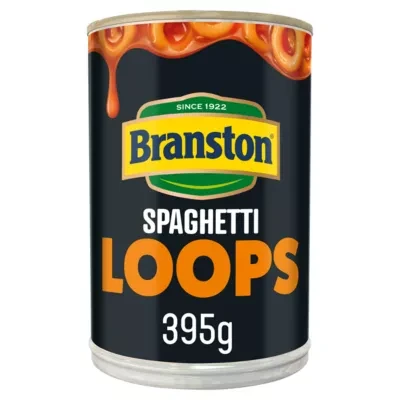 Branston Spaghetti Loops in a Rich, Thick, Tomatoey Sauce 395g