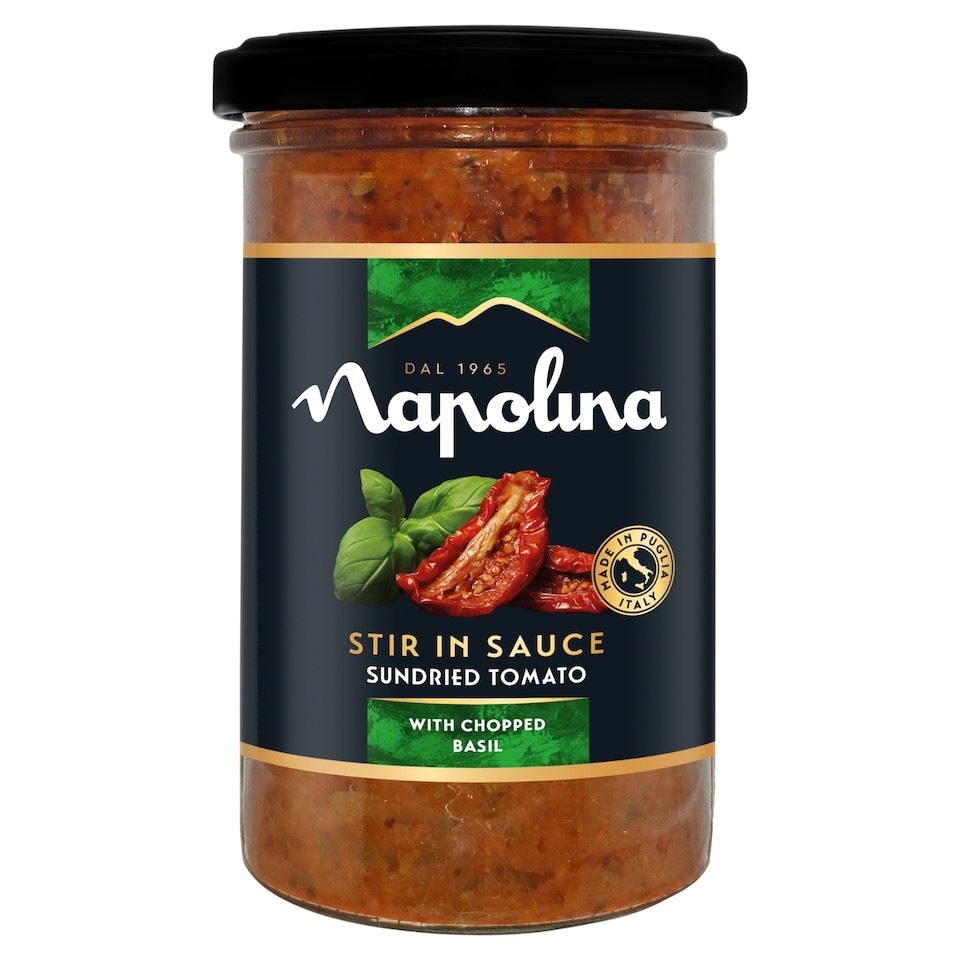 Napolina Sundried Tomato with Chopped Basil Stir In Sauce 250g